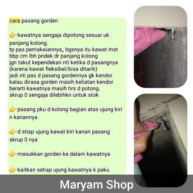 Gorden Kolong Dapur Dengan Pony Free Kawat Shopee Indonesia