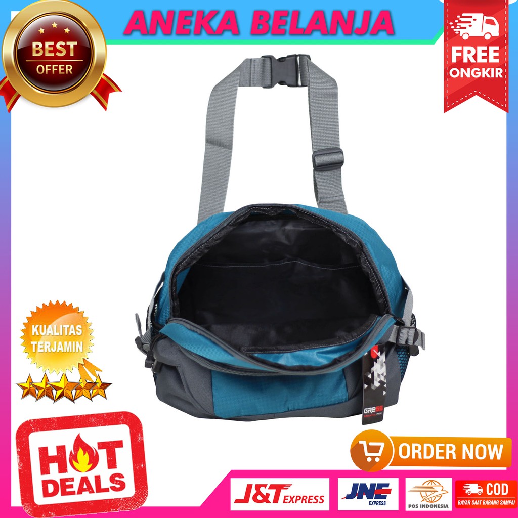 New Arrival Tas Selempang Gress GR Terbaru Multifungsi Keren Ekonomis Tas Olahraga Casual Kece Keren Selempang Pria Hangout Daily Bahan Awet Tebal Harga Termurah Terlaris