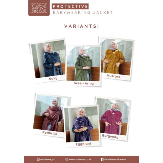 CuddleMe Babywearing Jacket APD Jaket Menggendong Bayi