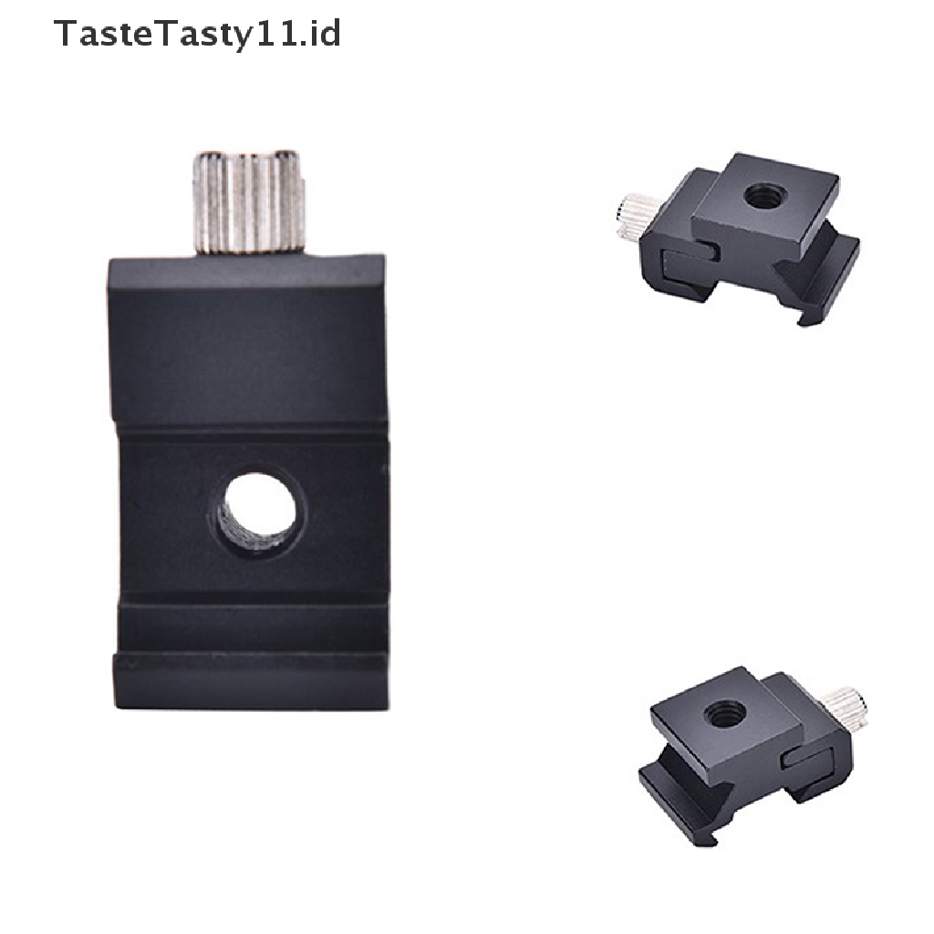 (TasteTasty) Adapter Hot Shoe Lampu Flash Kamera Bahan Metal Dengan Sekrup 1 / 4 &quot;