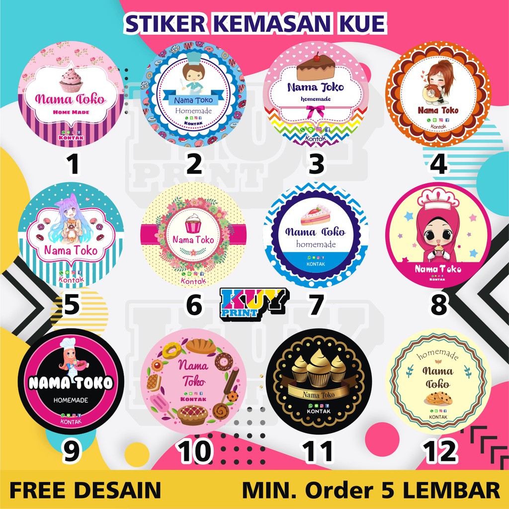 

CETAK PLUS CUTTING STIKER LABEL KUE KROMO A3 FREE DESAIN