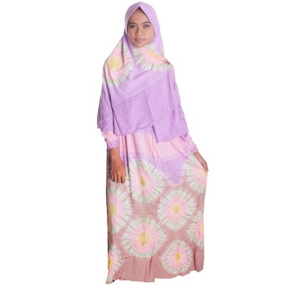 Gamis syar'i + jilbab (2in1) Tie dye Sarah