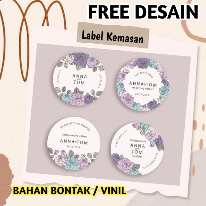 

Cetak stiker label olshop custom /cetak label kemasan ZA3