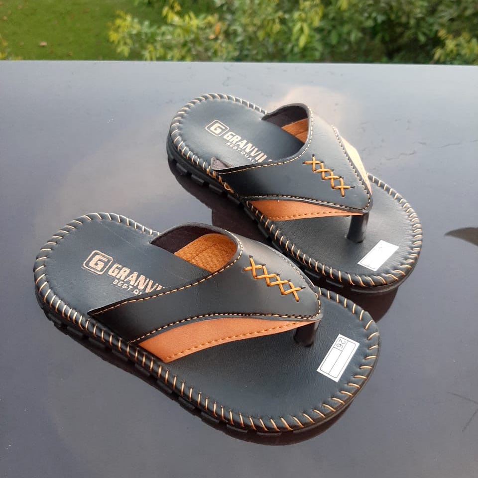 VINANDOZ SDLD12 Sepatu Sandal Pria Laki Laki kulit PU