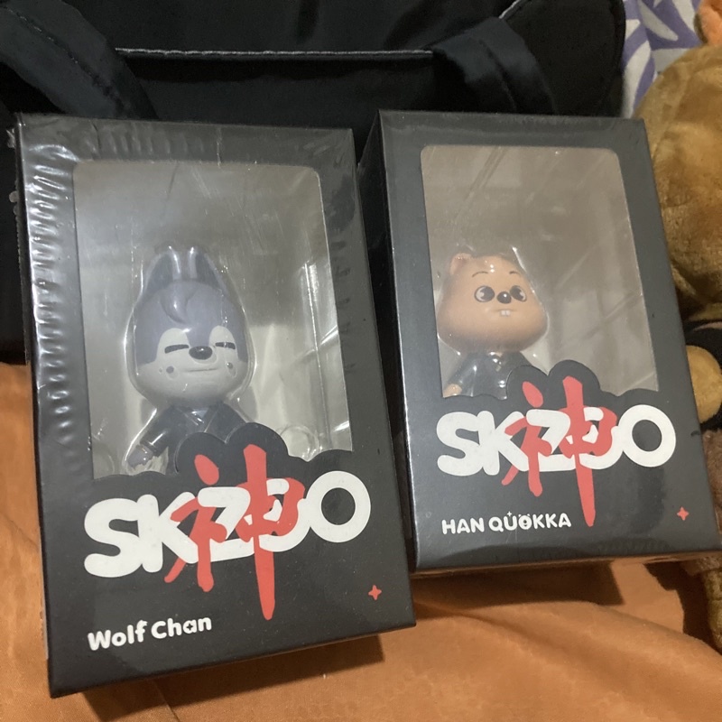 SKZOO SKZ STRAY KIDS FIGURE HANQUOKKA WOLFCHAN BANGCHAN BANG CHAN HAN JISUNG