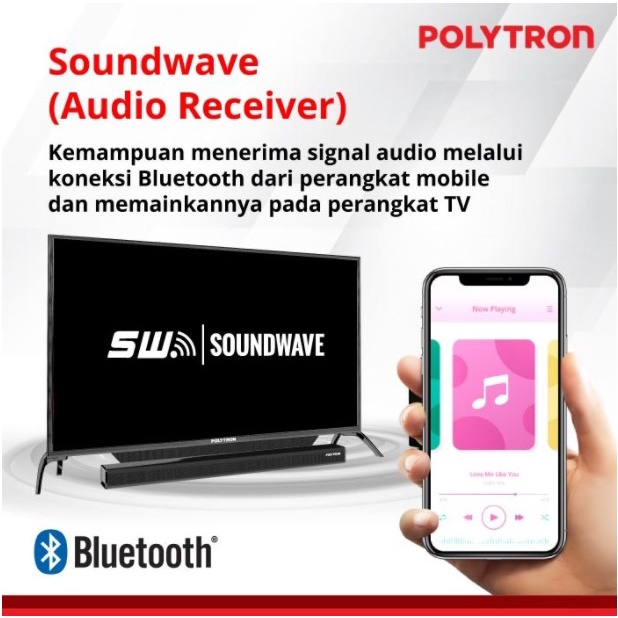 Polytron LED Digital TV 43&quot; Full HD FHD Soundbar Cinemax PLD 43BV1558