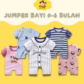Jumper bayi 0-6 bulan / Jumper pendek bayi / jumper lucu import