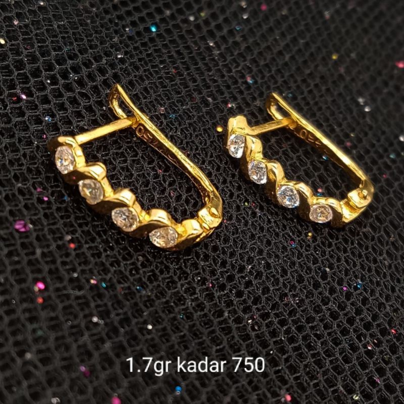 Anting Emas 17 K - 1.7gr Kadar 750 - 3369