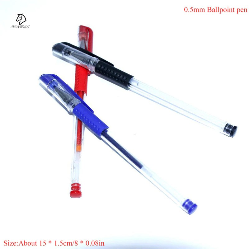 

INDORETAIL | 3 Pcs Hitam/Biru/Merah Tinta Bolpoin Pena Tahan Lama 0.5mm Kantor Sekolah Studi Kerja