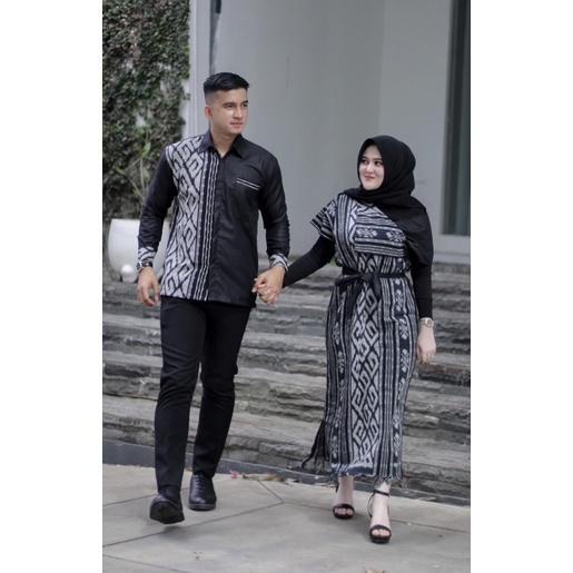 COUPLE AURORA TORAJA HITAM COUPLE TENUN || DRESS KONDANGAN COUPLE KELUARGA  || COUPLE TENUN || COUPL