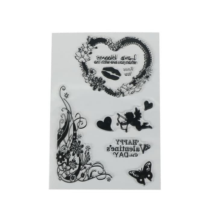 Clear Stamp (Stempel Transparan/Bening) - Love Blooms