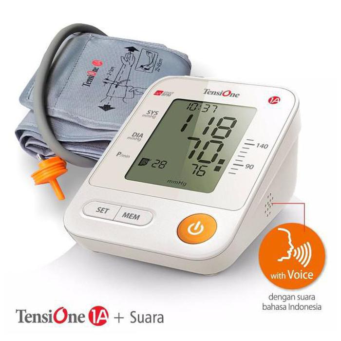 Onemed Tensimeter Digital + Suara Tensione 1A Alat Ukur Tekanan Darah