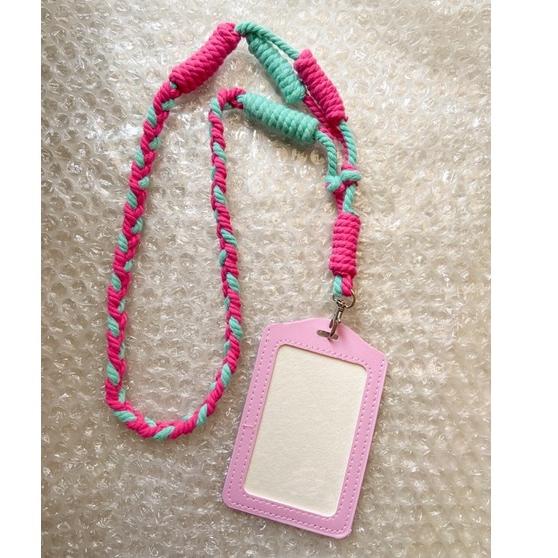 

Bagus Dipakai.. Lanyard ID card macrame // tali id card