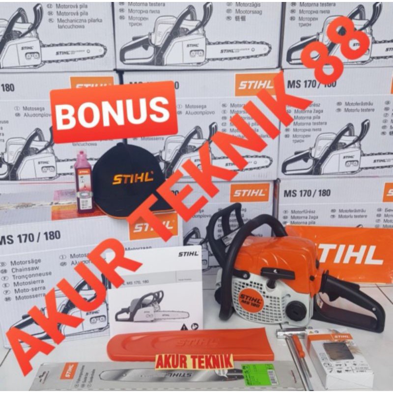 Jual Chainsaw Senso Censow Stihl Ms 180 Asli Bar 16in Rantai 27t Indonesia Shopee Indonesia