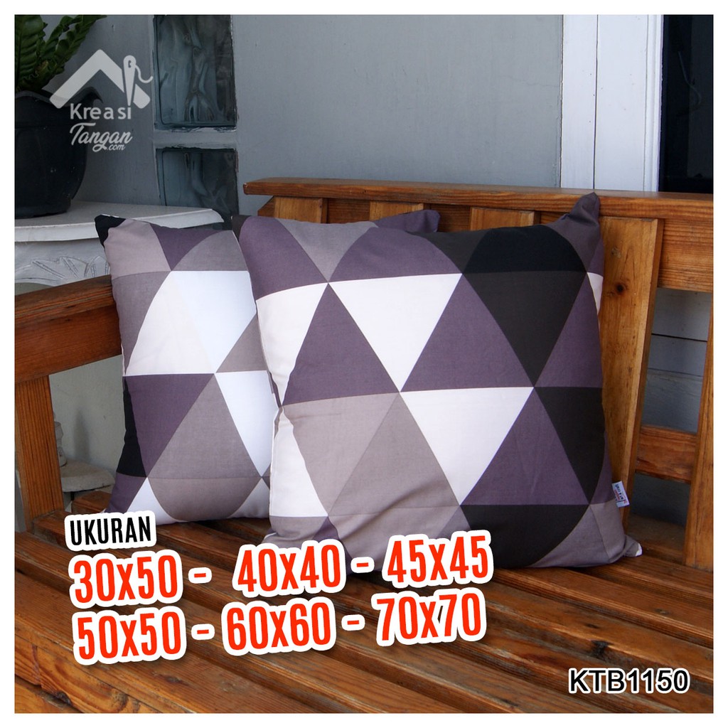 Sarung Bantal Sofa Ukuran 30x50, 40x40, 45x45, 50x50, 60x60, 70x70 - KTB1150