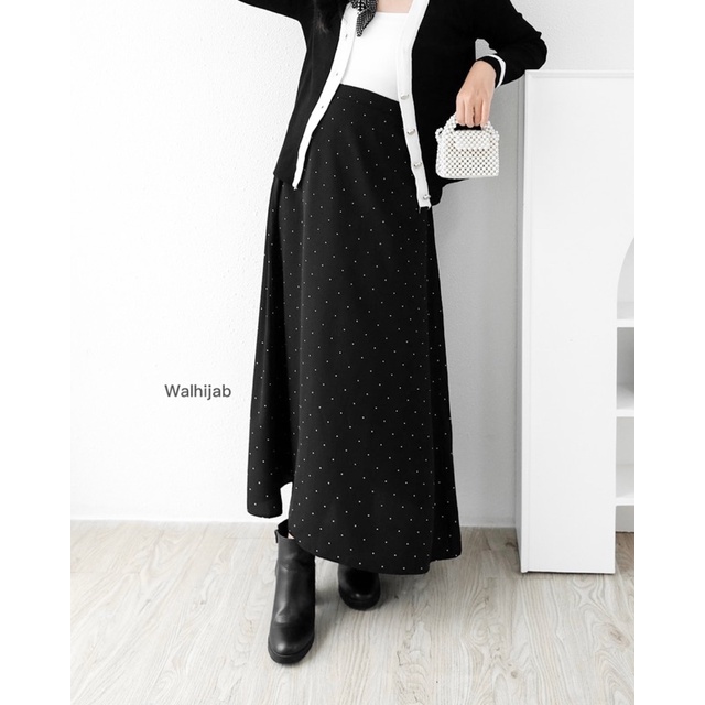 Yoona Polka skirt - Highwaist Rok polka - Korean look