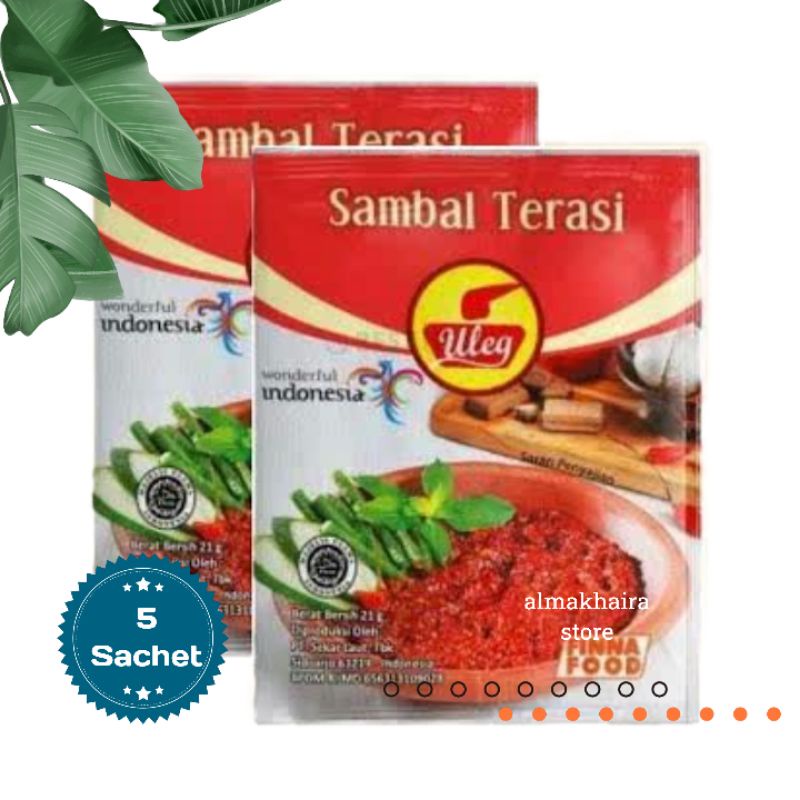 

Sambal terasi uleg 5x20g