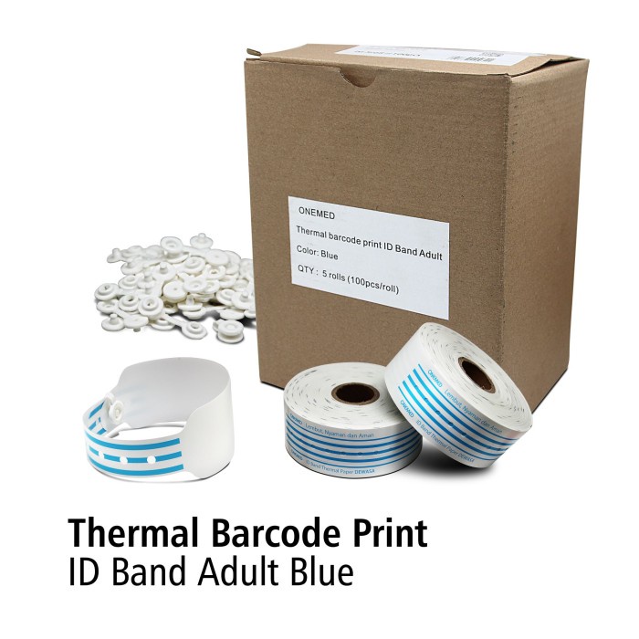 ID Band Dewasa Thermal Barcode Print Onemed OJ2