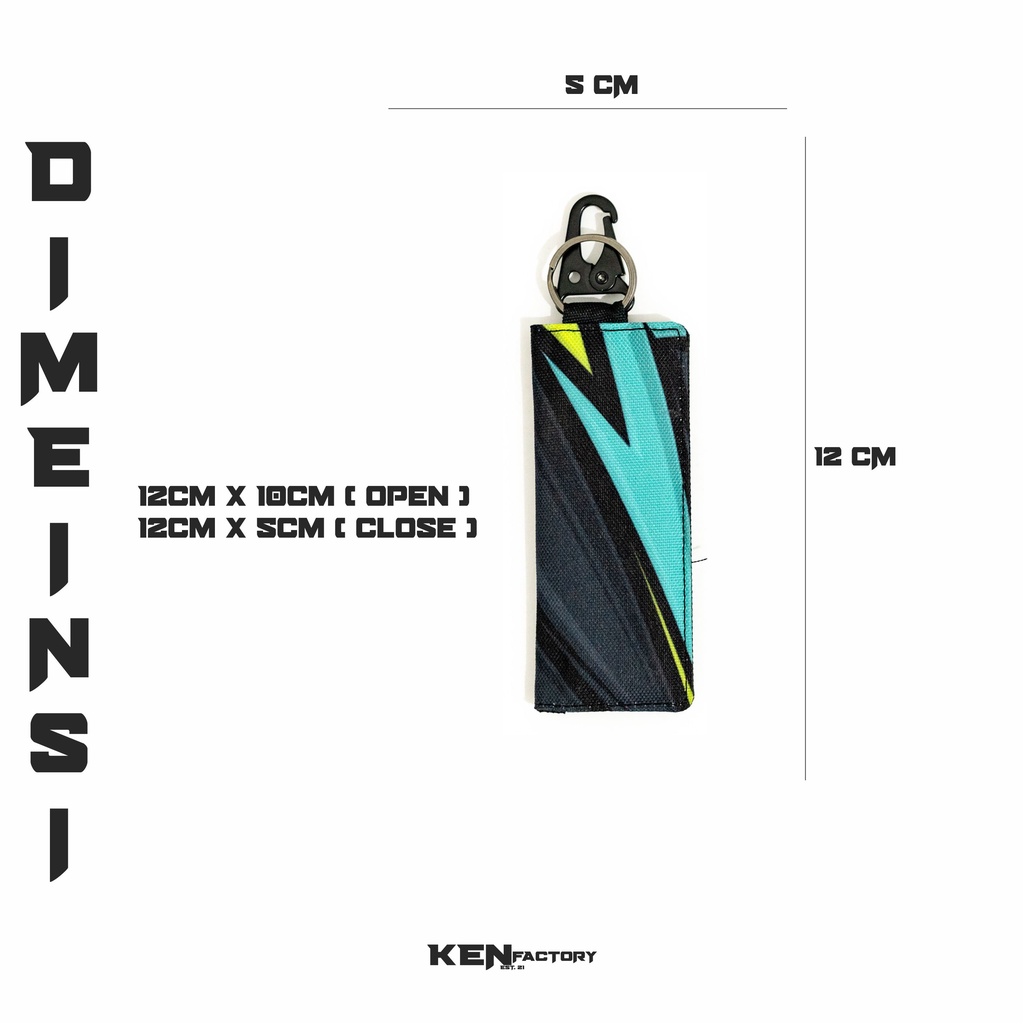Dompet STNK Mobil Motor - Gantungan Kunci Motif Premium Pria Wanita - Carabiner Premium - KENFACTORY