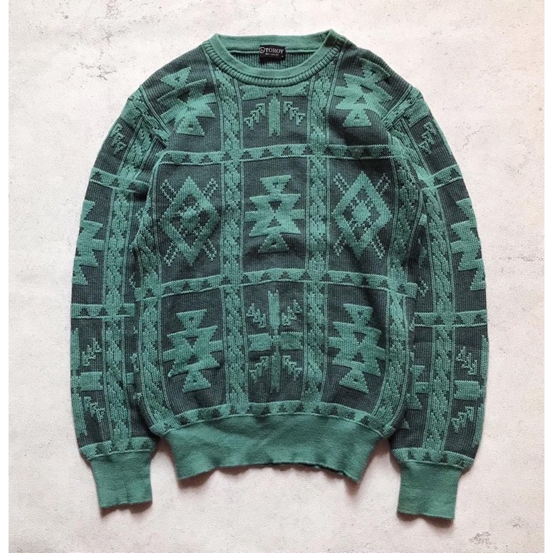 Vintage Toroy New Comfort unique Full Pattern Knitwear