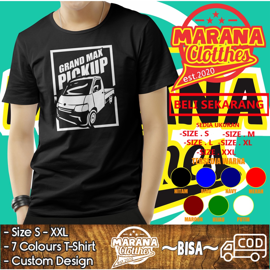 Kaos Mobil Daihatsu Gran Max Pickup Baju Otomotif