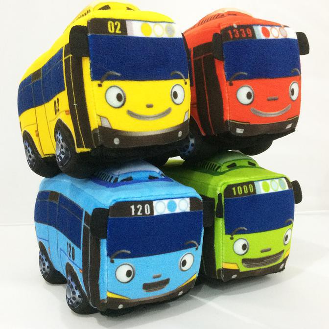 Boneka Mobil Bus Tayo Rogi Lani Gani 20 cm - 1 Pc Kecil