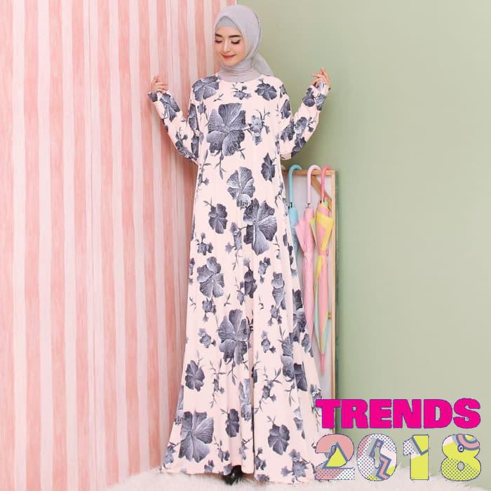 Baju Muslim Terbaru Baju Gamis Wanita Gamis Jersey 5L Gamis Jumbo 9805