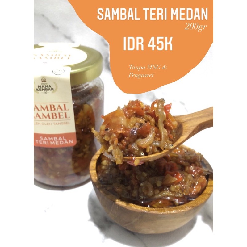 

SAMBAL SAMBEL TERI MEDAN DAPUR MAMA KEMBAR