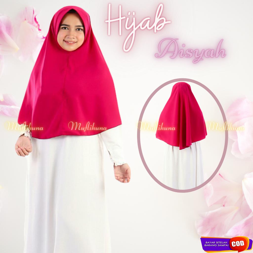 Jilbab Instan Polos Pet Antem Bahan Hijab Wolfis Grade A Ukuran L