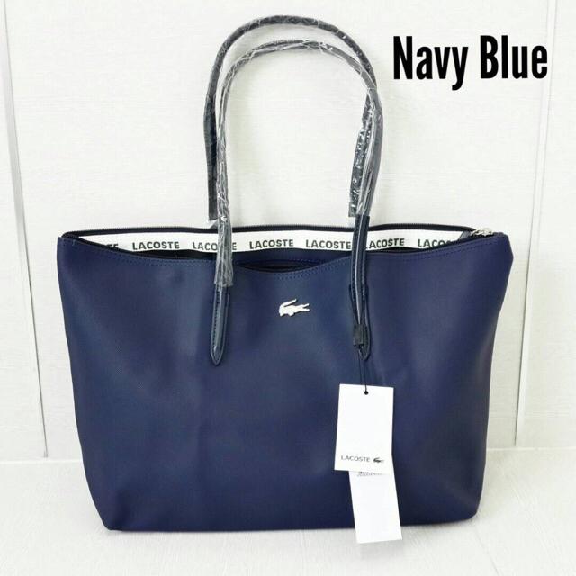 lacoste nylon tote bag