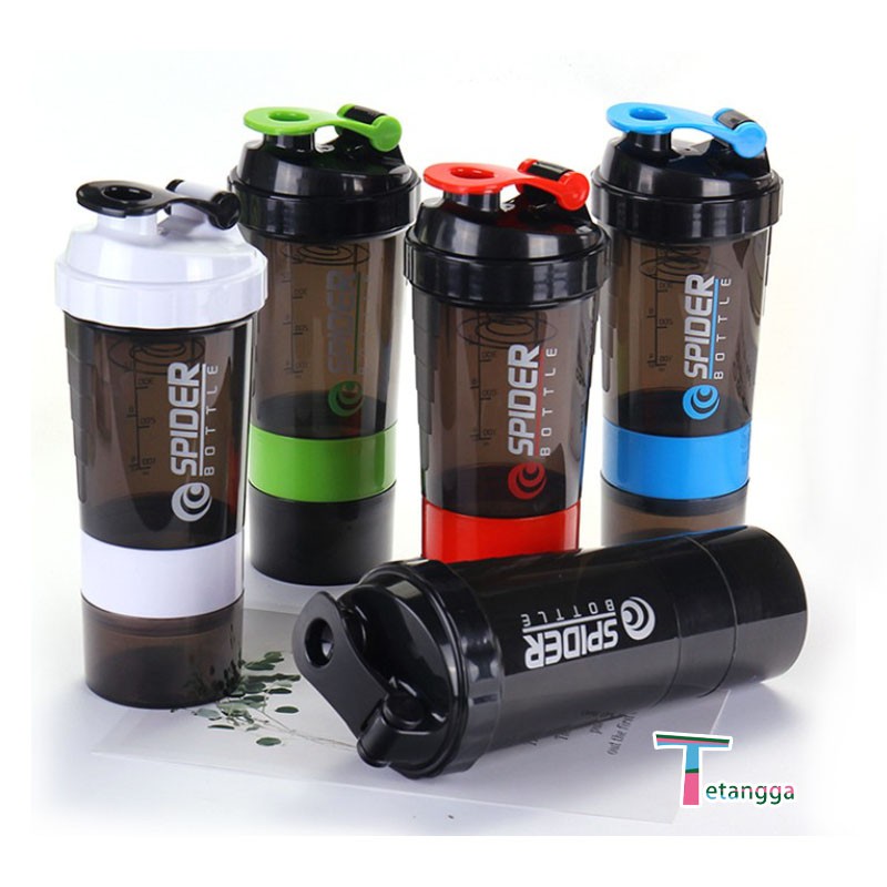 Botol Minum Spider 500ml Botol Minum Shaker Botol Minum Shaker SPIDER Tetangga LSH-LS04