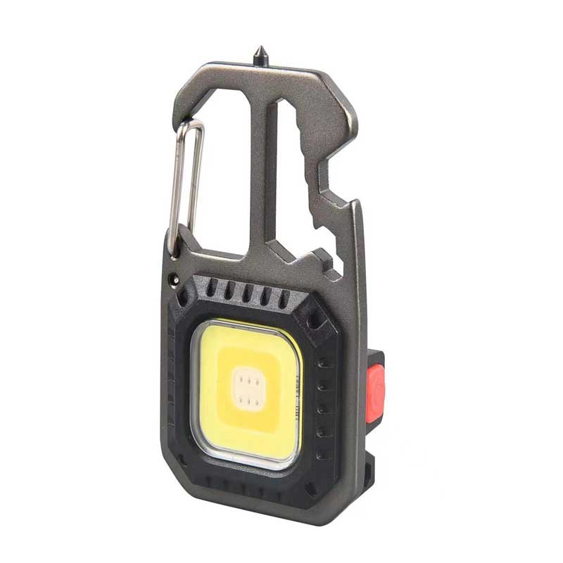 Senter Led COB 800 Lumens Terang Magnetik Portable Rechargeable Dengan Gantungan Kunci