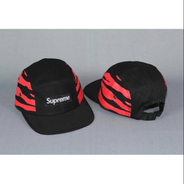 Supreme 5 panel tiger red