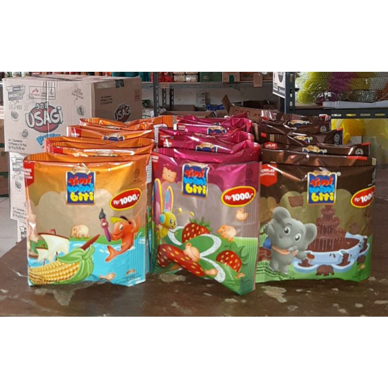 Tini Wini Biti biskuit mini bentuk hewan 18 gram (1pack 10pcs)