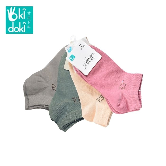 OKIDOKI Women Socks 2Pairs/Set Design -19Sw574 Sw - Kaos Kaki 2 Pasang