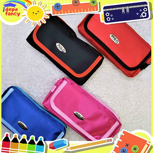 

Kotak Pensil Kain Resleting / Tempat Pensil / Tepak Pensil / Box Pencil / Boks Pensil Solution / USA POLOS / SK1112 / SK1111