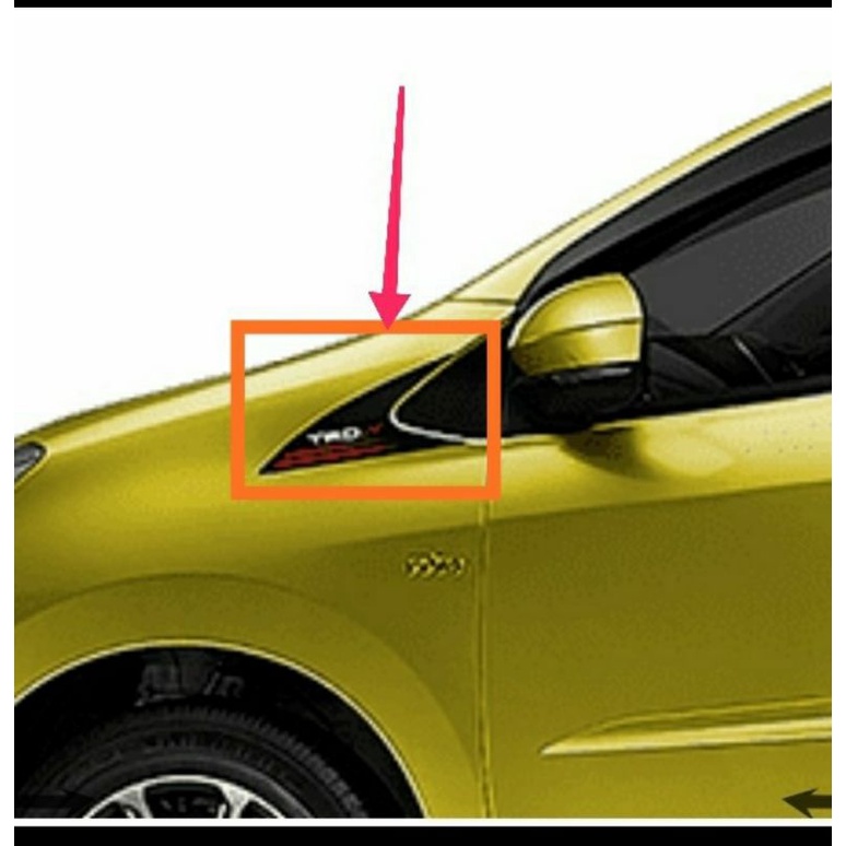 stiker TRD sportivo agya facelift 2021 origianl