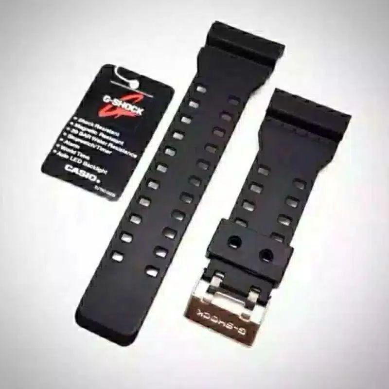 Strap tali jam tangan ORIGINAL casio g shock GA-100 GA-120 GA-110 tali g shock murah, bs buat DG 2032 Digitec 2020