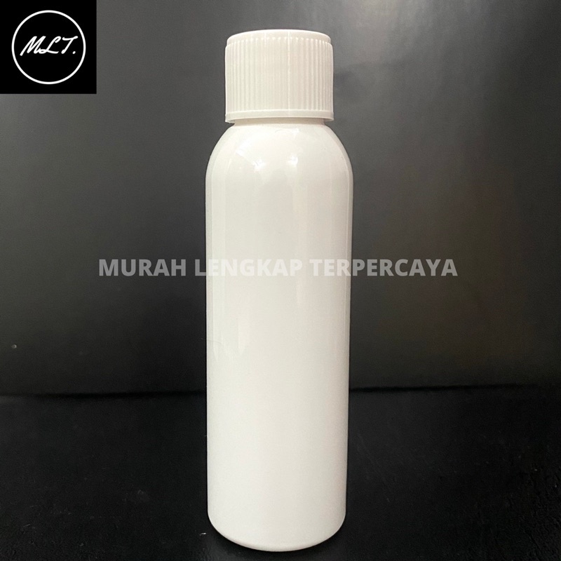 BOTOL 100 ML TUTUP ULIR PUTIH PET BR 100ML PUTIH ULIR PUTIH BR 100ML PUTIH