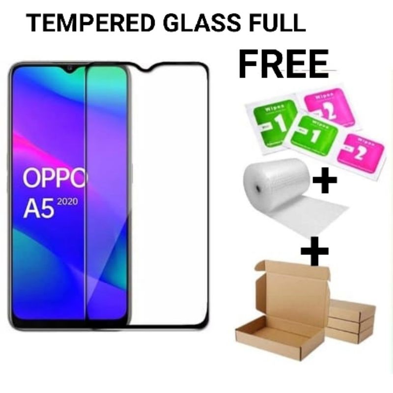 Tempered glass 5D oppo A3S/realme C1