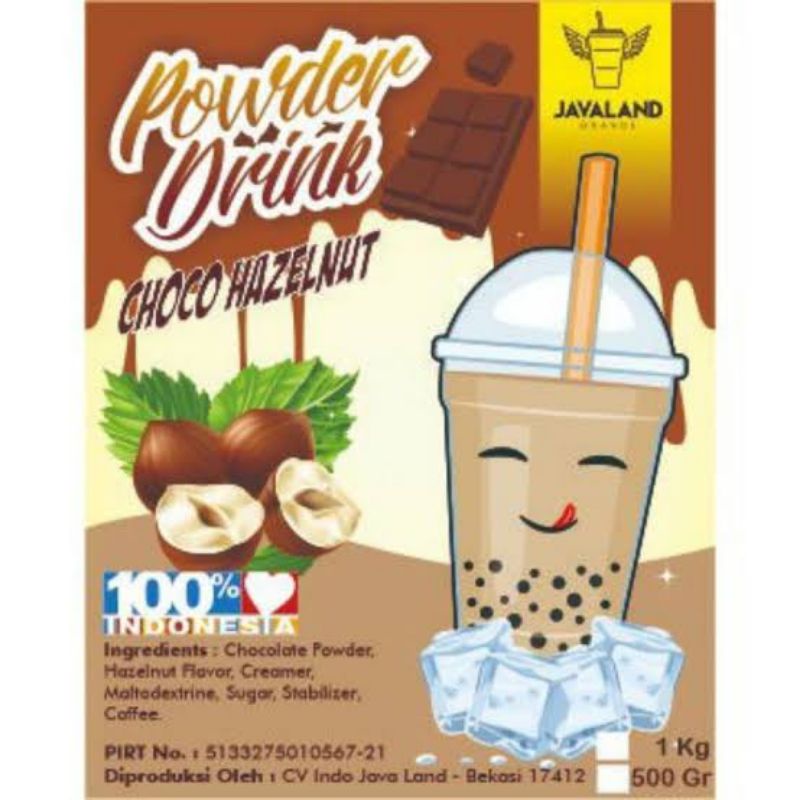 

Javaland Bubuk Minuman Rasa Choco Hazelnut 500gr