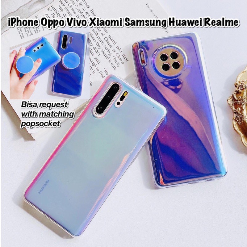 Aurora Case Oppo A53 F9 Samsung A12 Vivo Realme Huawei Xiaomi Redmi Note 7 8 9 10 Pro Y51 Y20 V19 A7