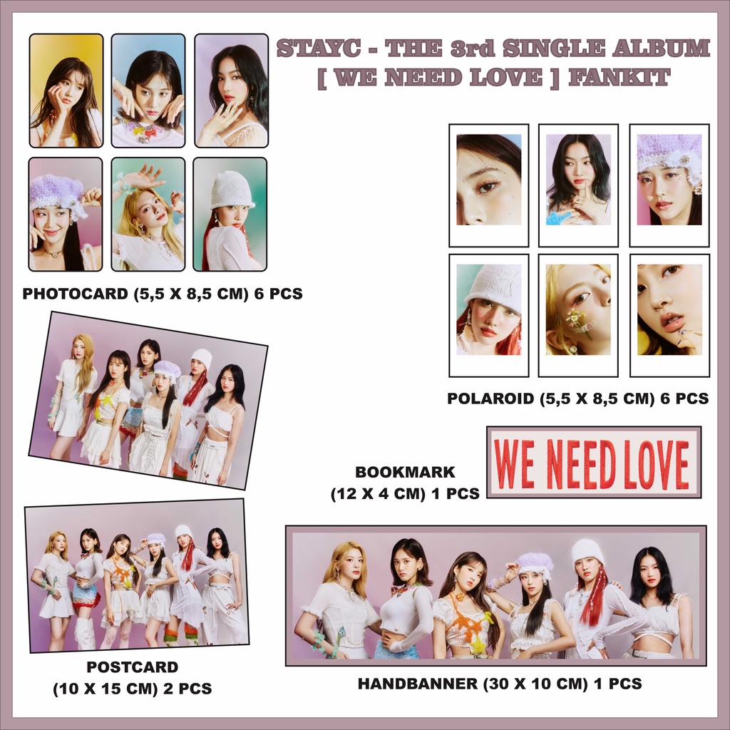 Fankit Hemat Kpop STAYC We Need Love
