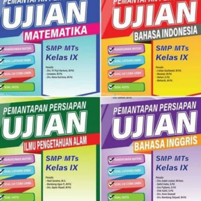 Jual BUKU PEMANTAPAN PERSIAPAN UJIAN SMP/MTS 2020 PLUS KUNCI JAWABAN