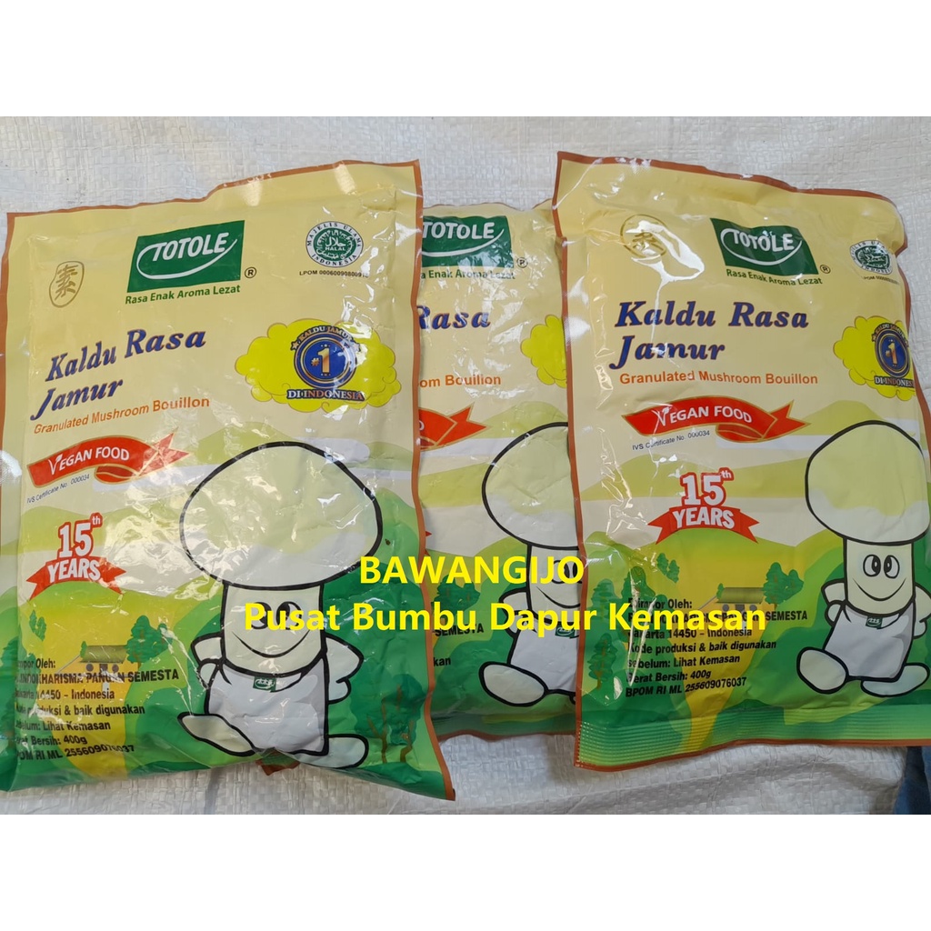 

Kaldu Rasa Jamur TOTOLE 400gr Vegan Food Mushroom Bouillon