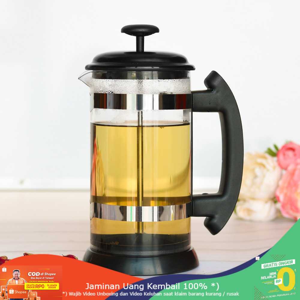 (BISA COD) RVOSTR i Cafilas French Press Coffee Maker Pot 1 Liter - T35068