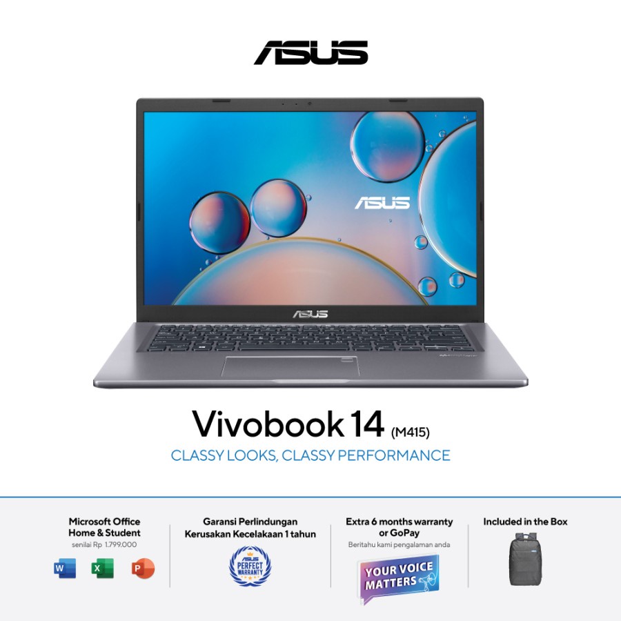 Jual Asus Vivobook 14 M415dao Fhd351 Amd Ryzen 3 3250u8gb512gb Ssd Shopee Indonesia 4296