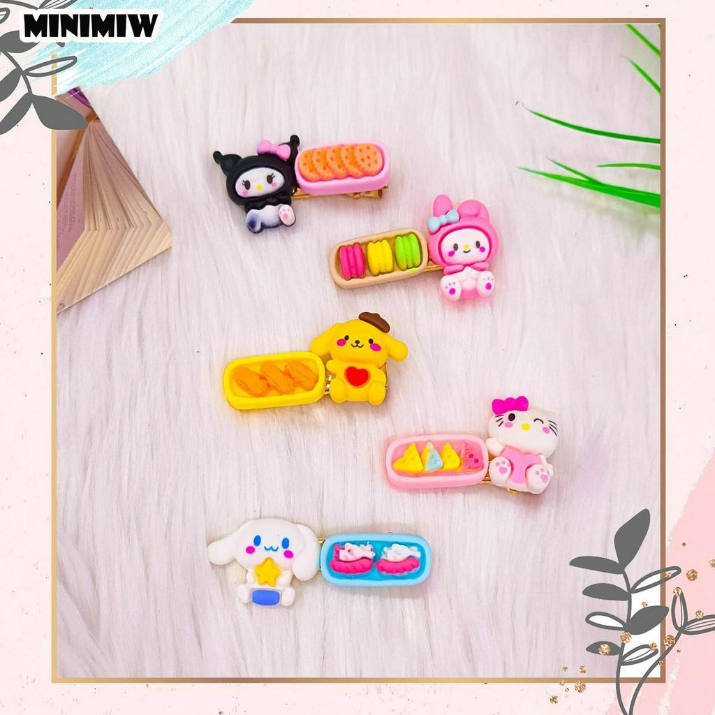 JEPIT RAMBUT ANAK JEPITAN SANRIO MINI KOREAN IKAT RAMBUT KARAKTER CINAMOROLL HELLO KITTY PURIN HIASAN CEWE