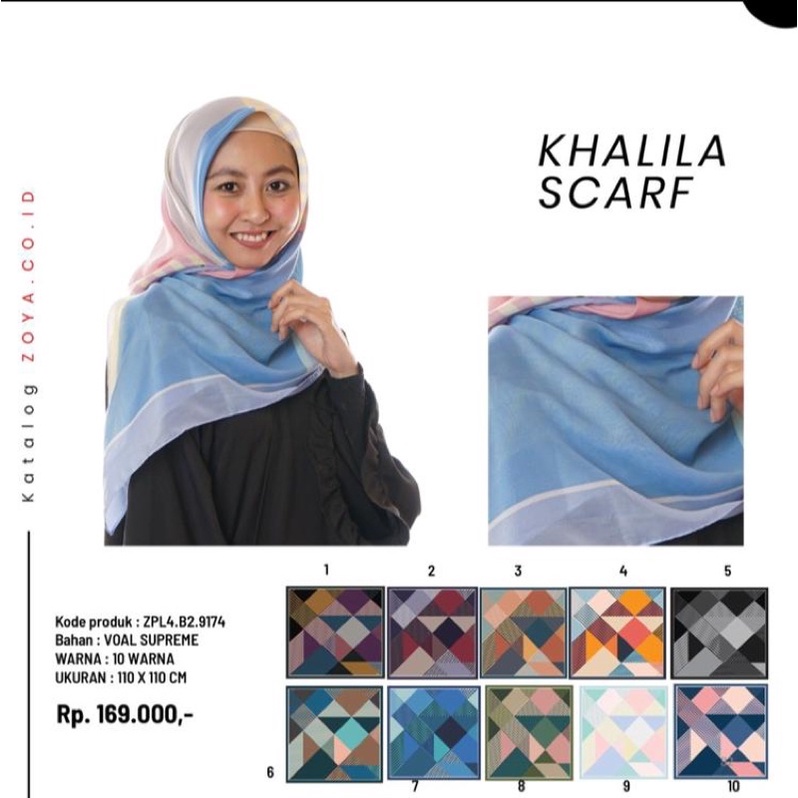 zoya khalila scarf original tag price 169.000