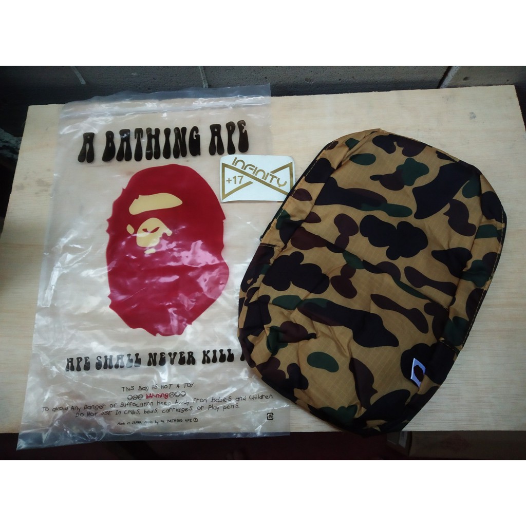A Bathing Ape Original Camo Canvas Sling/Waist Bag - Tas BAPE/Tas Selempang/Tas Pinggang